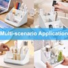 Toothbrush Holder for Bathroom,Detachable for Easy Cleaning Multi-Functional Countertop Storage