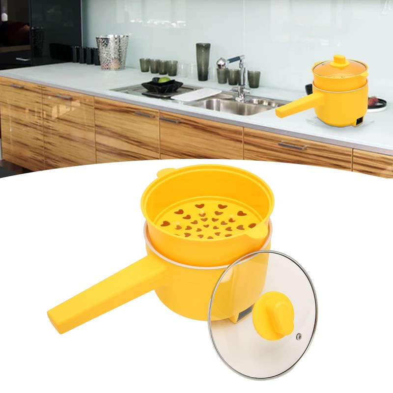 1.8L Multifunctional Electric Pot Annular Heating Tube Long Handle Double