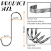 LICHUANUK Stainless Steel Meat Hook S Shaped Wall Hook Hot