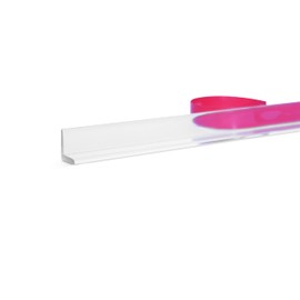 eatelle Multi-Purpose Clear Shower Door Side Seal L Shape Angle Jamb with Pre-Applied Tape for 1/4" to 1/2" Glass - 78 in Long (2)