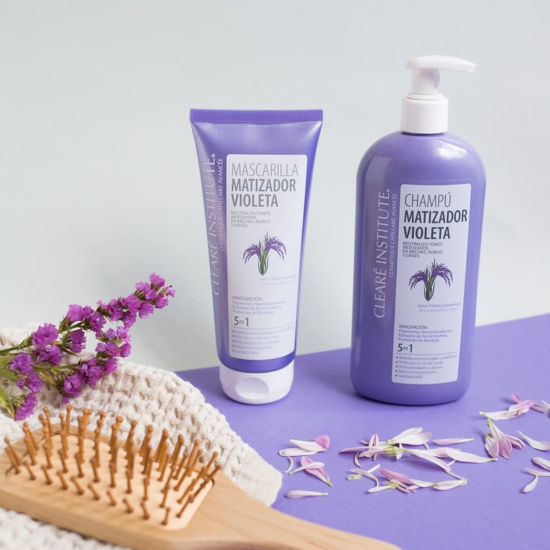Clearé Institute Purple Matte Mask Neutralises Unwanted Tones Purple Matte