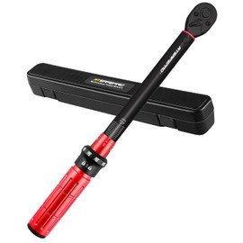 ATsafepro 3/8 Inch Torque Wrench,Torque Wrench 3/8 Drive-Dual Scales 5-50 Ft-Lb/6.8-68 Nm,3/8 Torque Wrench-72 Tooth Dual-Direction Click, Easy Use for Bike, Motorcycle and Car Repair