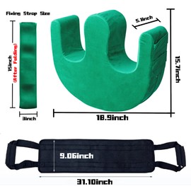 Bedridden Patient Turning Device with Fixing Strap and Transfer Nursing Sling Lift Belt Set Multifunctional Bedroll Turning Pillow Bed Rest Leg Elderly Nursing Products Patient Lift Aid, Green