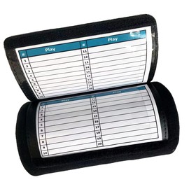 Adult Wrist Coach - Playbook QB Wristband - Triple Windows-Great for Football Plays, Baseball Calls All Sports (Black)