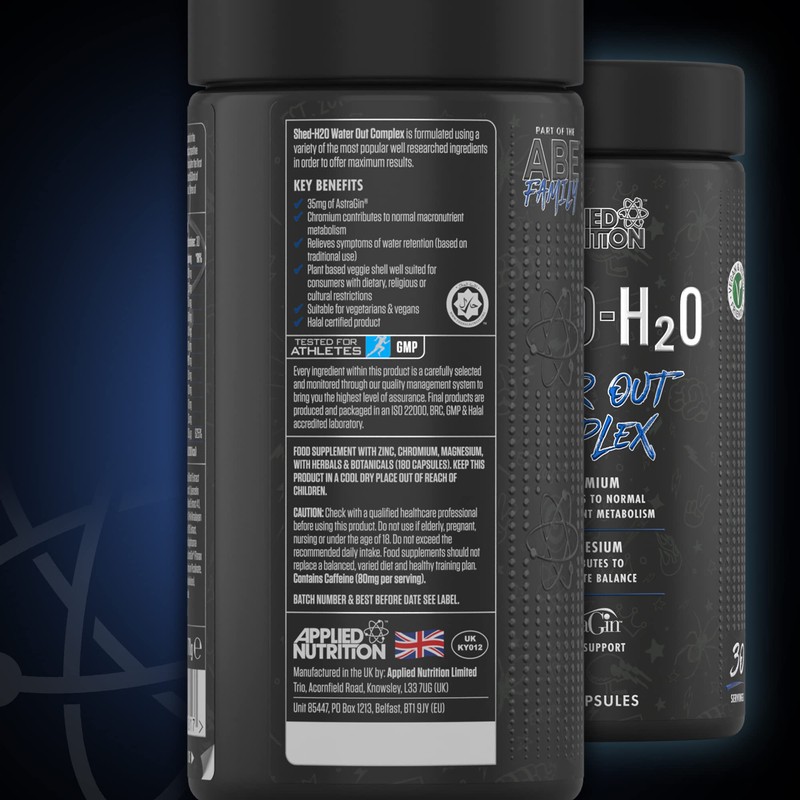 Applied Nutrition Shed H20 Water Out - ABE All Black