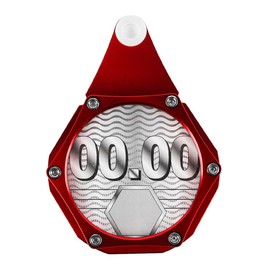 Nicear Aluminum Alloy Tax Plate Bracket Motorcycle Tax Disc Holder Waterproof Metal Alloy Motorbike Permit Holder For Scooter With Allen Key (Red)