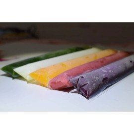 WYLSY 120Pcs Ice Popsicle Molds Bags Ice Cube Mold Ice Pop Mold Pouch With Z