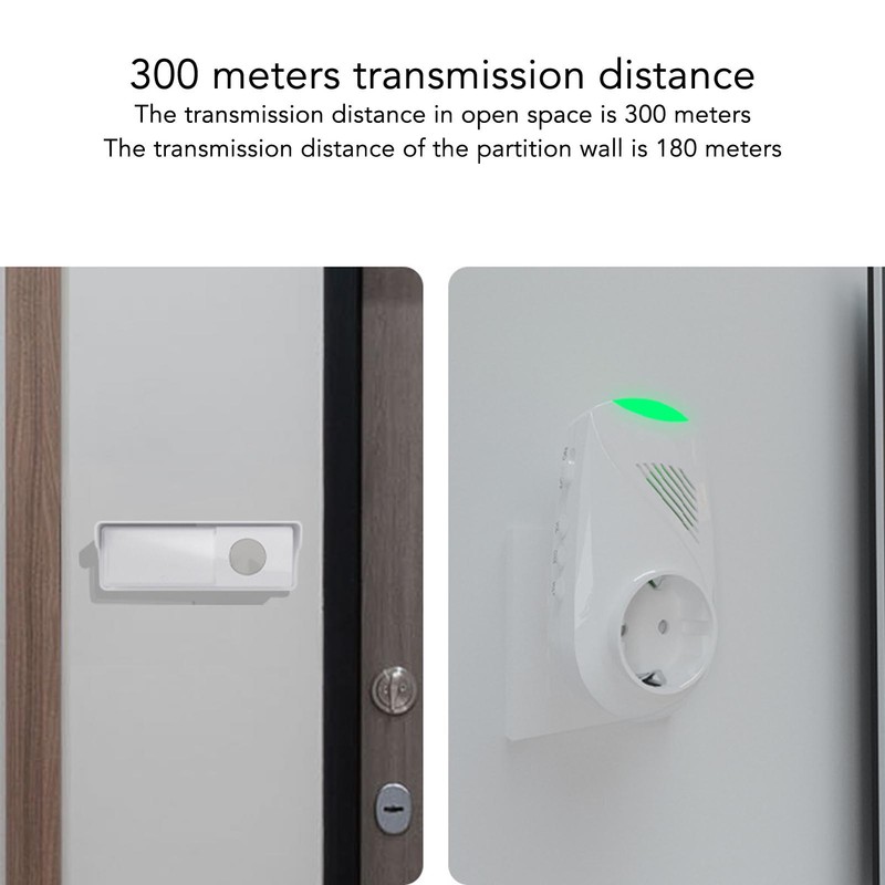 Wireless Doorbell High Volume Long Distance Transmission Waterproof Door Bell