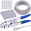 Twidec/Wire Rope Crimping Tool Kit Up To 2.2mm Swaging Tool
