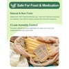 Vbeijll 50g 40 pcs Kraft Clay Desiccant Packs, Food Safe