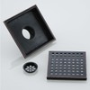 RANDOM Oil Rubbed Bronze Shower Drain Square 6 Inch Shower