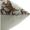 JAVTA Floral Block Print Pillow Covers, 20x20 Inch Duck Canvas