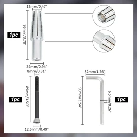 1Set Heavy Duty Expanding Ring Mandrel with Hex Allen Key - Steel Ring Stretcher for Lathe, Ring Turning & Making Tool - Durable Ring Shaper for Jewelry Crafting - Fits Ring Sizes 7 to 14