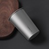 ZING TTI Titanium Pint Cup 300ml/10oz, Stackable Premium Metal Drinking