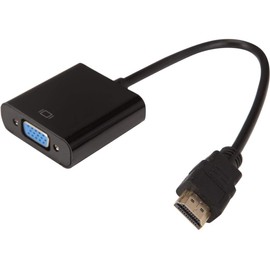 Nippon Labs 20AD-HDMIVGA-MF Dongle-Style HDMI to VGA Video Active Adapter Converter with 3.5mm Audio for Desktop PC/Laptop/Ultrabook - 1920 x 1080 Resolution