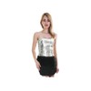 Boutique Retailer Women's Sequin Bandeau Crop Top Sparkling Sparkly Sexy