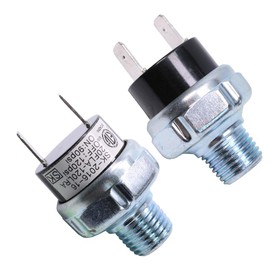 Pair of Air Pressure Switch 90-120 PSI Tank Mount Thread 1/4"NPT 12V/24V DC Air Compressor Pressure Switch Air Train Horn Switch 90-120psi 1/4 inch