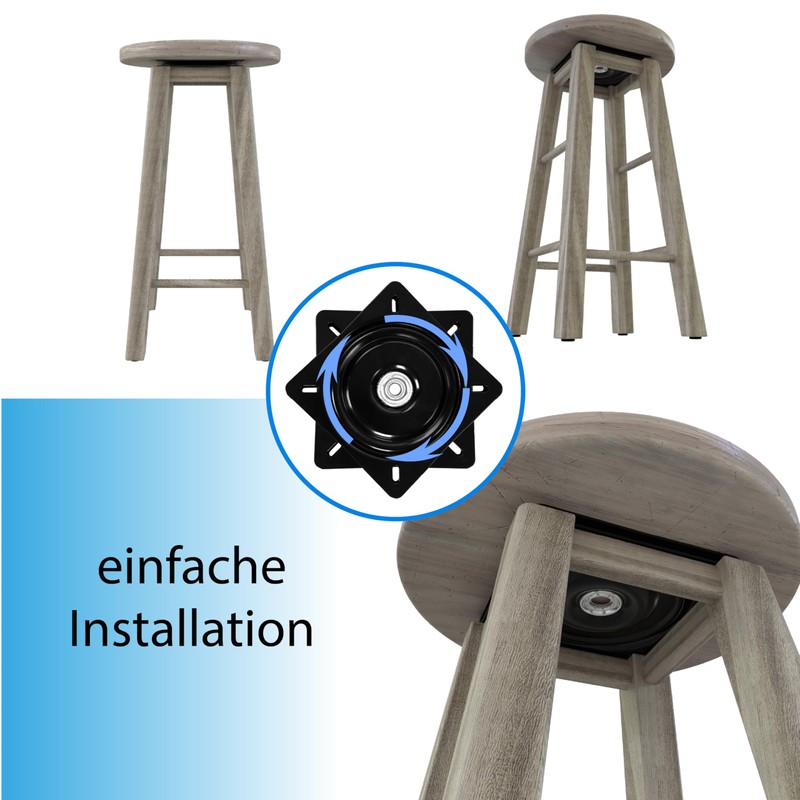 156 x 156 mm Turntable for TDS Boat Seat Swivel