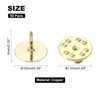 sourcing map 50 Pairs Copper Pin Backs, Butterfly Tie Locking