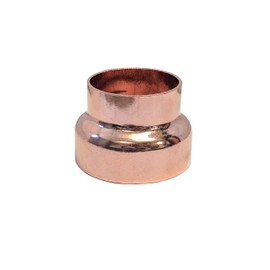 Libra Supply 2 inch x 1-1/2 inch(2'' x 1-1/2'', 2-inch x 1-1/2-inch) DWV Wrought Copper Coupling Reducer C x C, (Click in for more size options) DWV Copper Pressure Pipe Fitting Plumbing Supply