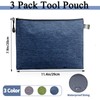Giloner Tool Pouches With Zipper 3 Pack Waterproof Small Tool