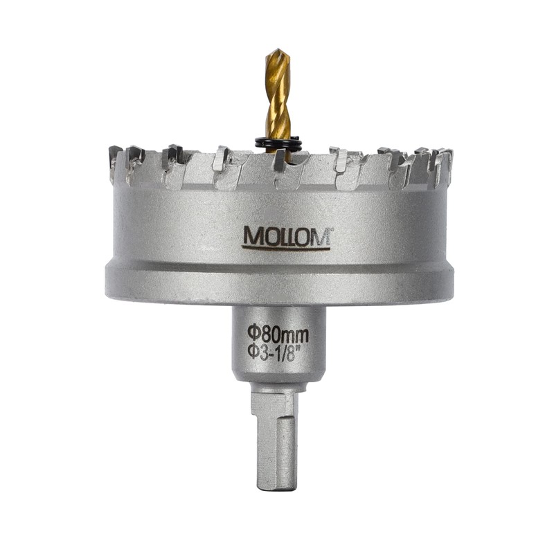 Mollom (80mm | 3-1/8'') Heavy Duty Carbide Hole Saw, Hole
