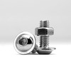 (50 pcs) M5 x 10mm Hex Socket Screws with Flange