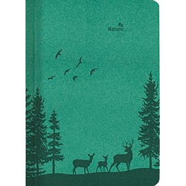 Nature Line Forest 2024 Book Calendar - Pocket Calendar A5 - 1 Day 1 Page - 416 Pages - Environmental Calendar - with Hard Cover - Alpha Edition