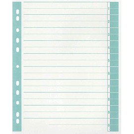 Trennblätter, farbig bedruckt Trennblätter exclusiv gn 100St