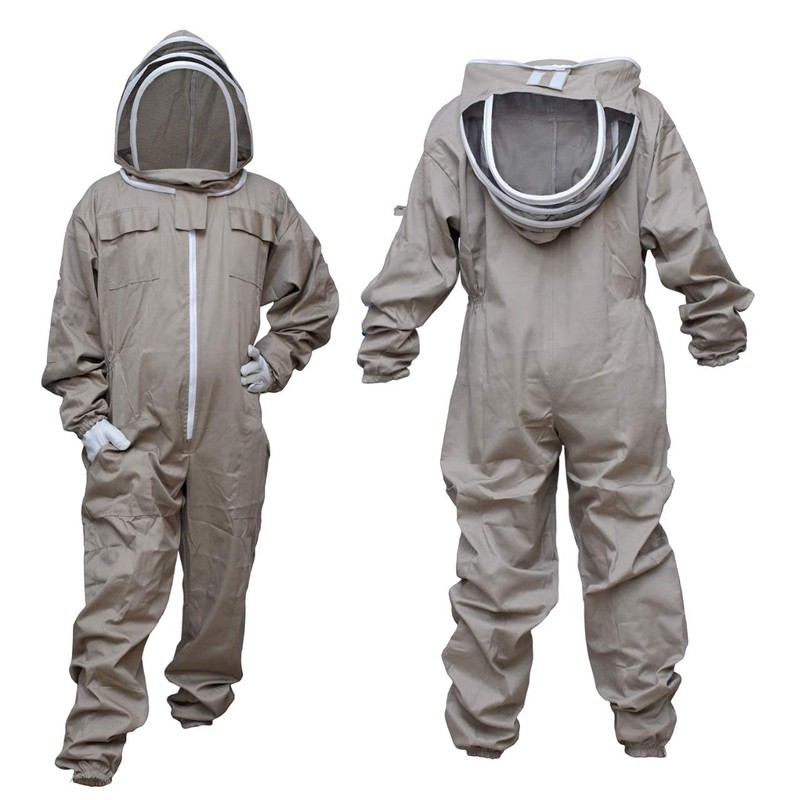 MS Bee Suit Cotton Beekeeper Suit with Fencing Veil One