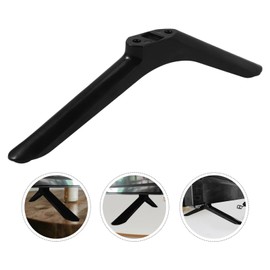 TEHAUX Universal TV Stand Legs with Screws, Tabletop Replacement TV Feet, TV Base Stand for Living Room Or Bedroom, Black