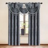 Thick Double-Sided Chenille Window Curtains for Living Room Grey Room