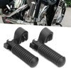 Pair of Motorcycle Foot Pegs, Highway Pegs for Crash Bars,