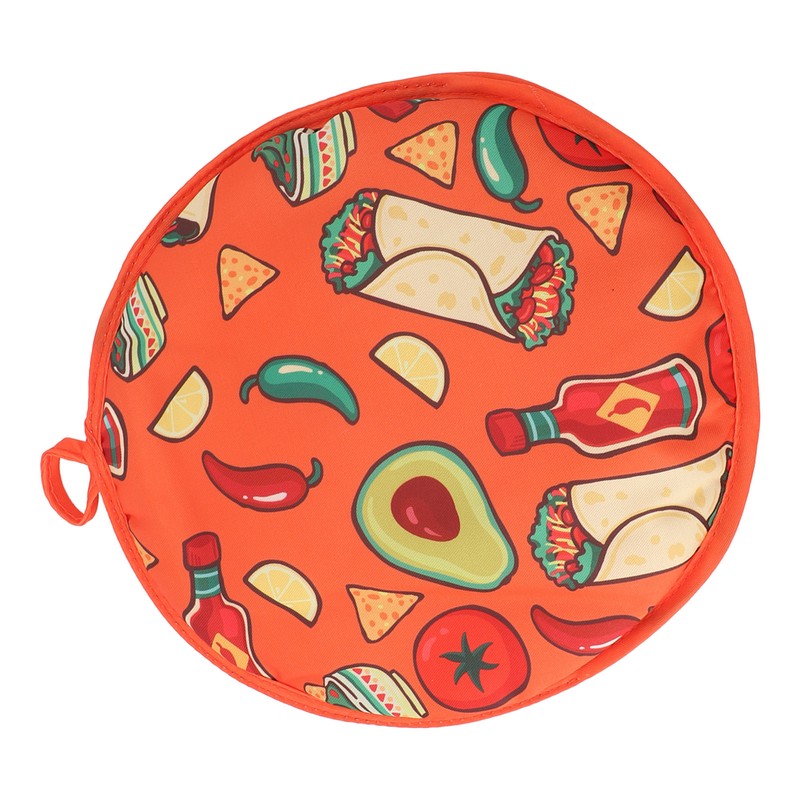 Tortilla Warmer Pouch 11.8 Inch Insulated Microwaveable Fabric Tortilla Keeper