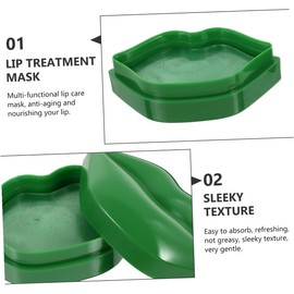 Mascarilla de Gelatina para Labios, Mascarillas Labiales de Colágeno, Parches Hidratantes de Tela No Tejida, Caja de 20 Unidades para Cuidado Nocturno