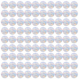 96 PCS Circle Window Stickers Anti-Collision Window Clings Rainbow Decals to Save Birds Vinyl Non-Adhesive Prismatic Suncatcher Stickers for Glass Surface No Glue Required