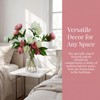 Faux Silk Peonies Artificial Flowers (4, Old Rose White)