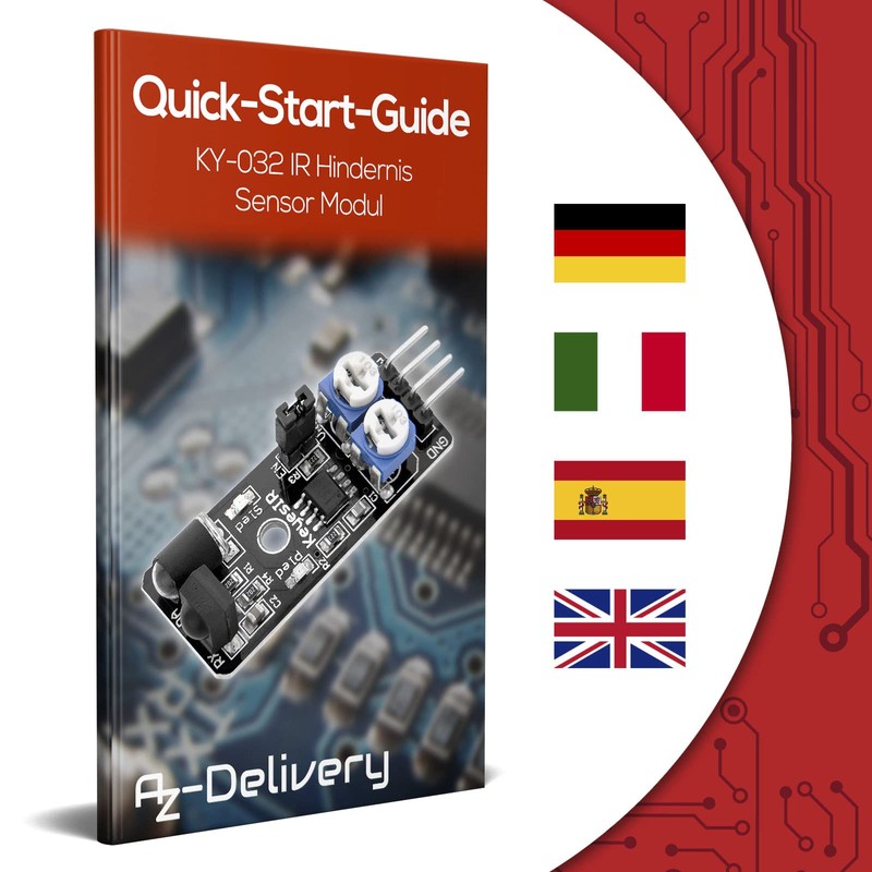 AZDelivery 5 x KY-032 IR Obstacle Sensor Module Compatible with