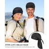 8 Pack Do Rag Skull Caps for Men Sweat Wicking