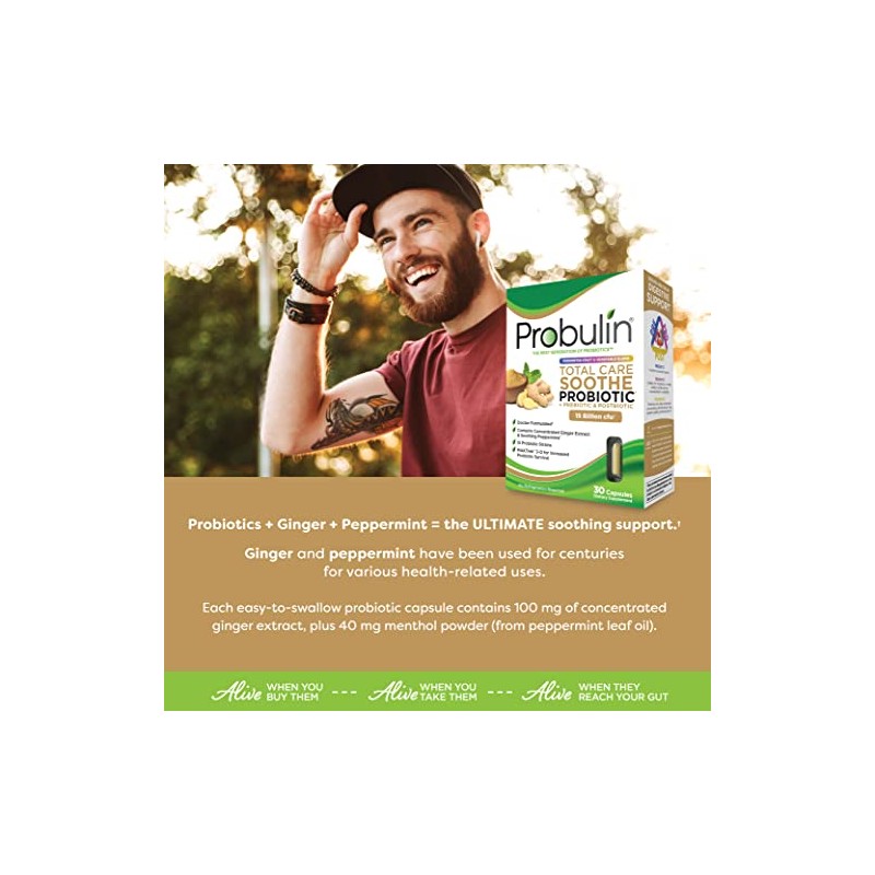 Probulin Total Care Soothe Probiotic, Supplement for Digestive Support, 30