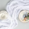 pepmily 16 Pack White Cheesecloth Table Runner 10ft Boho Gauze