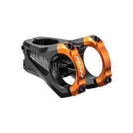 Funn Equalizer Bicycle Stem without Riser - Length 50 mm Stem with 35 mm Handlebar Clamp, 0 Degree Alloy Stem for Mountain Bike and BMX Bike (Orange)