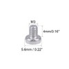 sourcing map Machine Screws Plate Phillips Head Screws Bolts M3