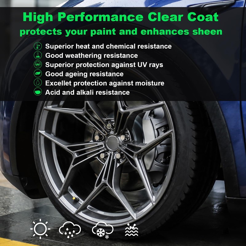 NADAMOO Aluminum Wheel Rim Paint Protective Clear Coat, Satin Finish,