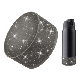 BKBY Protective Glitter Silicone Boot Compatible with Owala 24oz 32oz 40oz, Bling Cup Sleeve Bottom Bumper Cover Compatible with Owala FreeSip, Twist, or Flip Stainless Steel Water Bottles