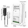 WiFi Temp Humidity Switch Module, Smart Thermostat Controller 50cm Cable