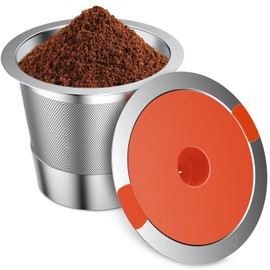 Reusable K Cups For Keurig Reusable Coffee Pods Compatible with 1.0 and 2.0 Keurig Single Cup Coffee Maker Stainless Steel K Cup,Non-BPA(1 pack)