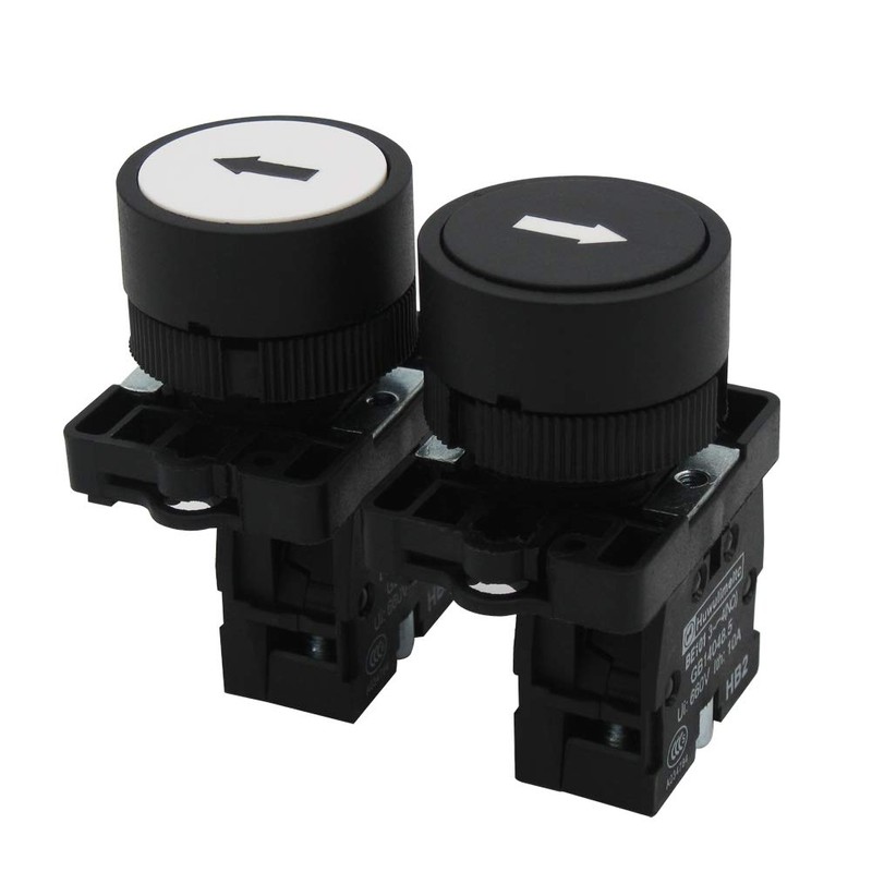 mxuteuk 1 NO Black 1 NO White momentary Switch Control