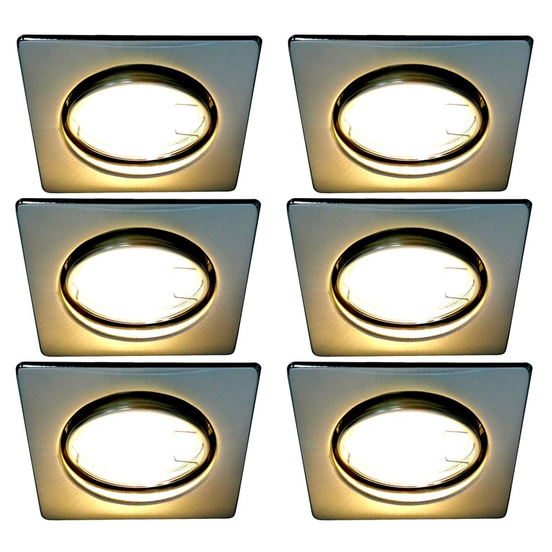 Trango® 1x Dimmable Recessed LED Square including 1x6 W LED