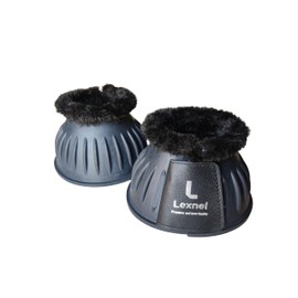 LEXNEL Rubber Bell Boots, Durable Bell Boots for Horse – Superior Hoof Protection and Comfort, 1 Pair XL (Black)